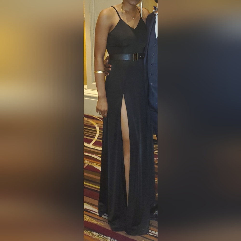 AEOM Black Two Slit Maxi Dress Small